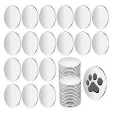 100 PCS Stainless Steel Disc Circular Plate Disc Blank Metal Strike Flat Round Plate for Crafts Metal Stamping