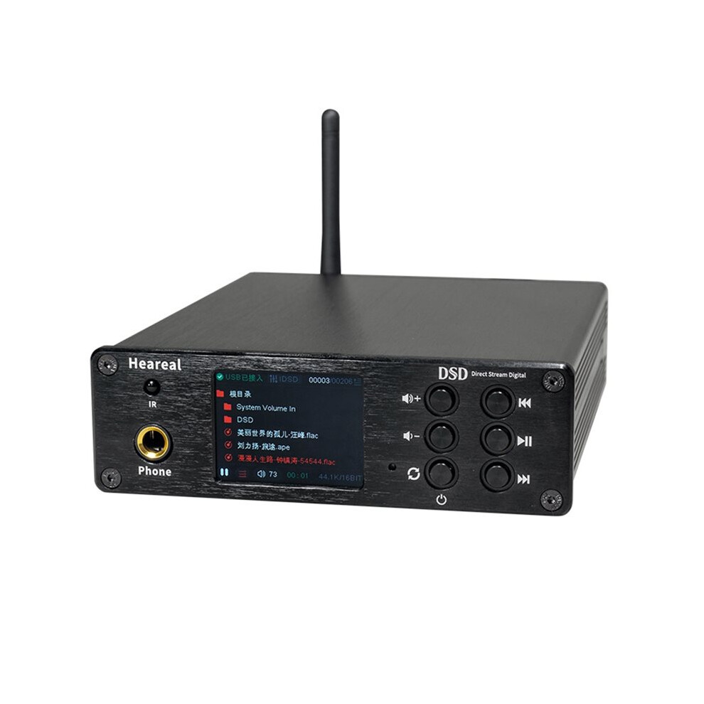 Dual-Core Es9038 Dsd512 Bluetooth 5.4 Decoder Hifi Audiophile Dac Earphone Amplifier Support Headphone Jack No Usb 6132123139580