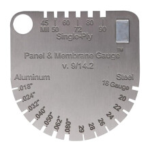 Ulepszony Panel i Membrana Gauge Shingle, Zastępuje Shingle Gauge, Mierzy Grubość i Metal Gauge