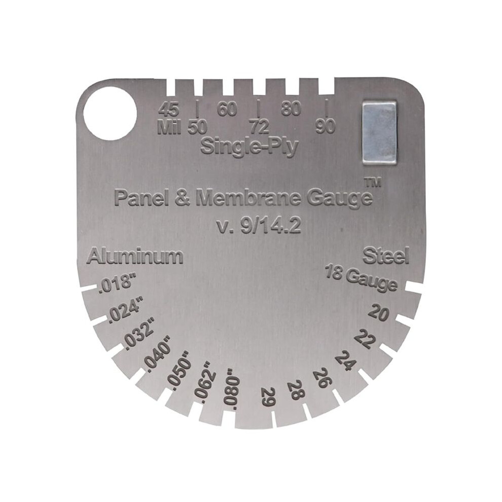 Upgraded Panel & Membrane Gauge Shingle, Replaces Shingle Gauge, Measuring Thickness And Metal Gauge 6132671386863