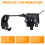 Left Rear Body Height Sensor Bracket EJ7Z-5A967-B for   MKC 2015-2019 Car Headlight Level Sensor EJ7Z5A967C 2