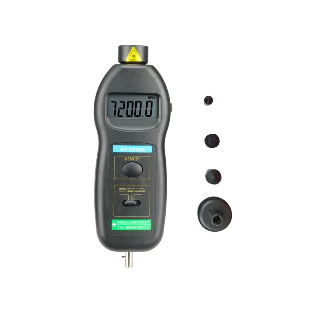 Dt2236c Speed Detector Meter Laser Tachometer Dt 2236C Led Digital Optical Contact Tachometer Detector Meter 4711113682262