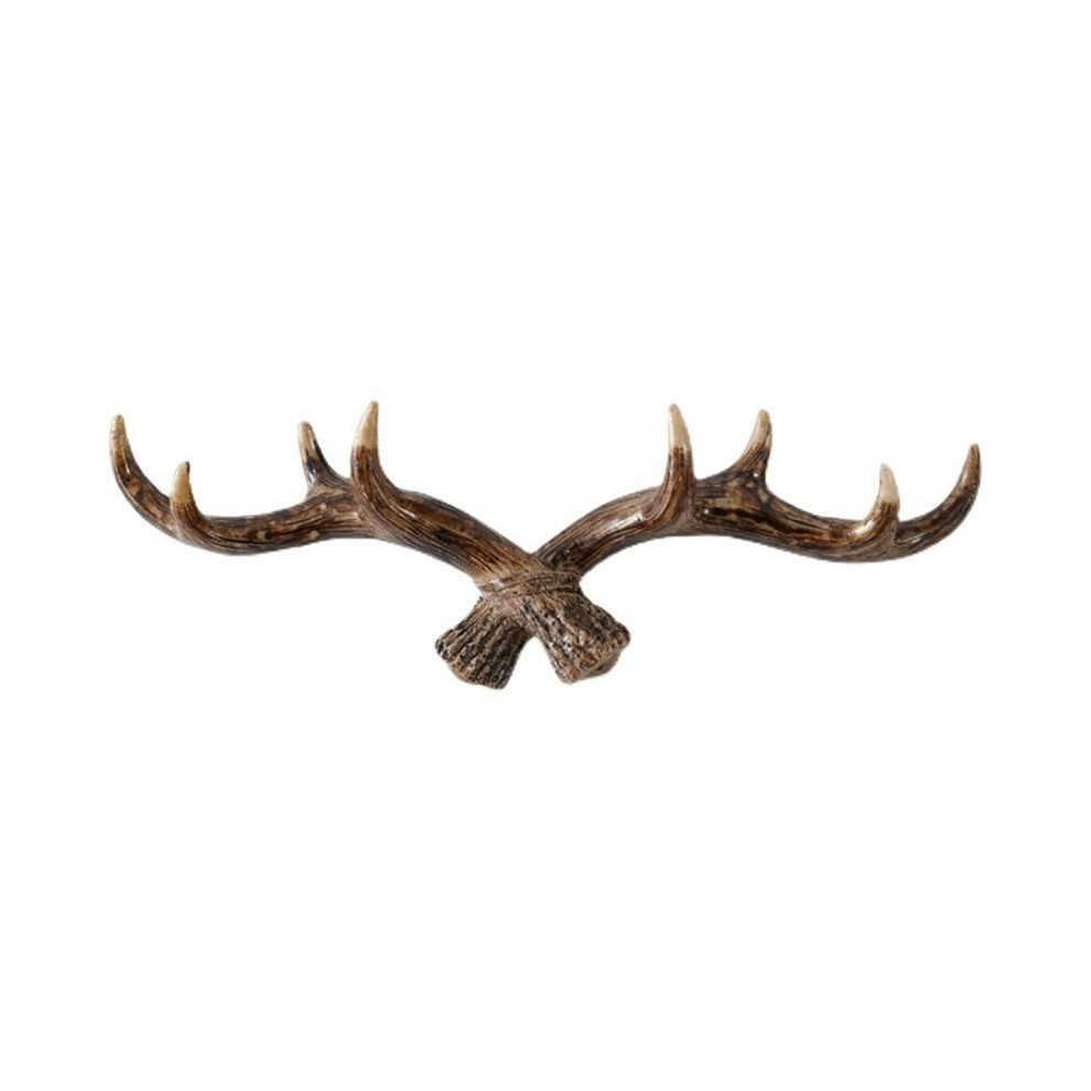 Vintage Deer Antlers Wall Hooks -28Cm Wall Mounted Clothes Hanger Coat Rack Key Holder For Decorative Wall Hook,B 4713540553412