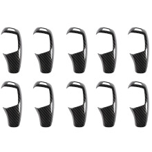 10X Car Gear Shift Knob Cover Trim Carbon Fiber for  F20 F30 F31 F34 X5 F15 X6 F16 X3 F25 X4 F26 F1