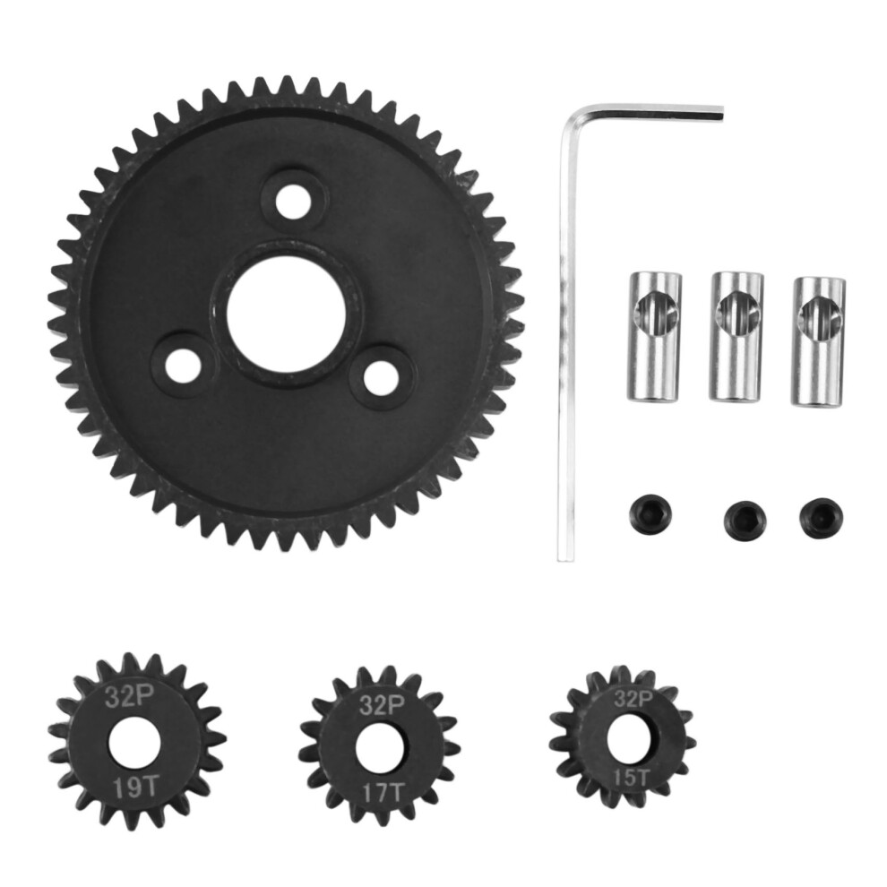 Metal Spur Gear 54T 0.8 32P 3956 With 15T 17T 19T Pinion Gear Set For 1/10 Traxxas Slash Stampede Summit E-Revo 6134218536687