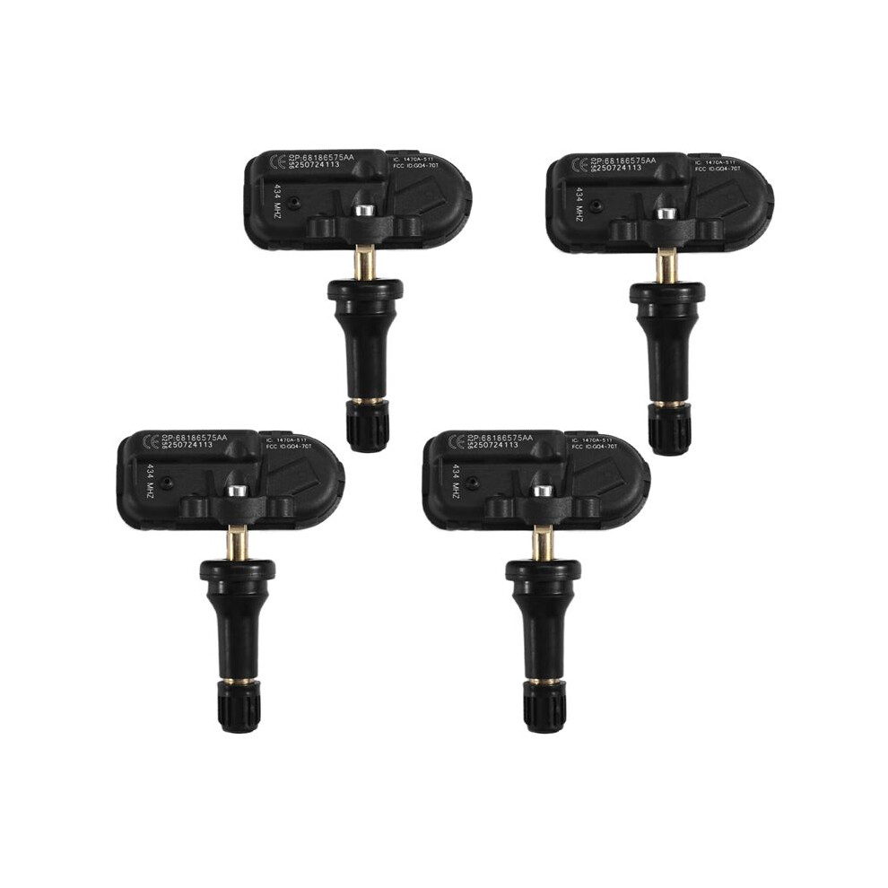 Tpms Tire Pressure Monitoring System 68186575Aa For Dodge Ram Jeep Cherokee 434Mhz 4 Pcs 6131407750473