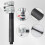 3pcs/Set Shock Spring Compressor Tool Extendable Bracket Heavy Duty Strut Coil Spring Compressor Tool for Car Truck 6