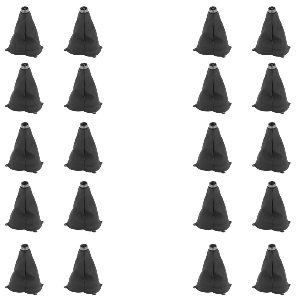 20X Car Manual Leather Gear Shifting Dust Boot For Honda Civic Si 2006 2007 2008 2009 2010 2011 Black 6131032324087