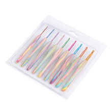 9Pcs Beginner Crochet Hook 2mm-6mm Ergonomic-rainbow crochet