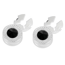 Metal Shirt Button Covers Round Cufflinks Cats Eye-B1621 3