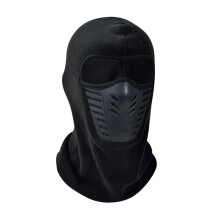 Cagoule épaisse pour adultes, chapeau de cyclisme,-Noir