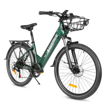 SAMEBIKE 15Ah 26" Urban Electric Bicycle,green