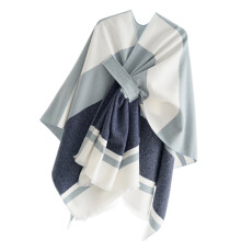 Poncho Wrap châle ouvert sur le devant pour femmes,-Bleu marine