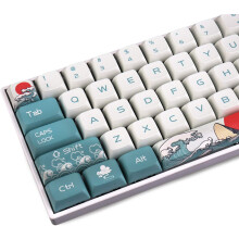 Jeu de touches Gaming Style 108 touches PBT, compatibilité universelle avec les commutateurs TKL MX 60 %, 65 %, 80 %, revêtement anti-graisse pour