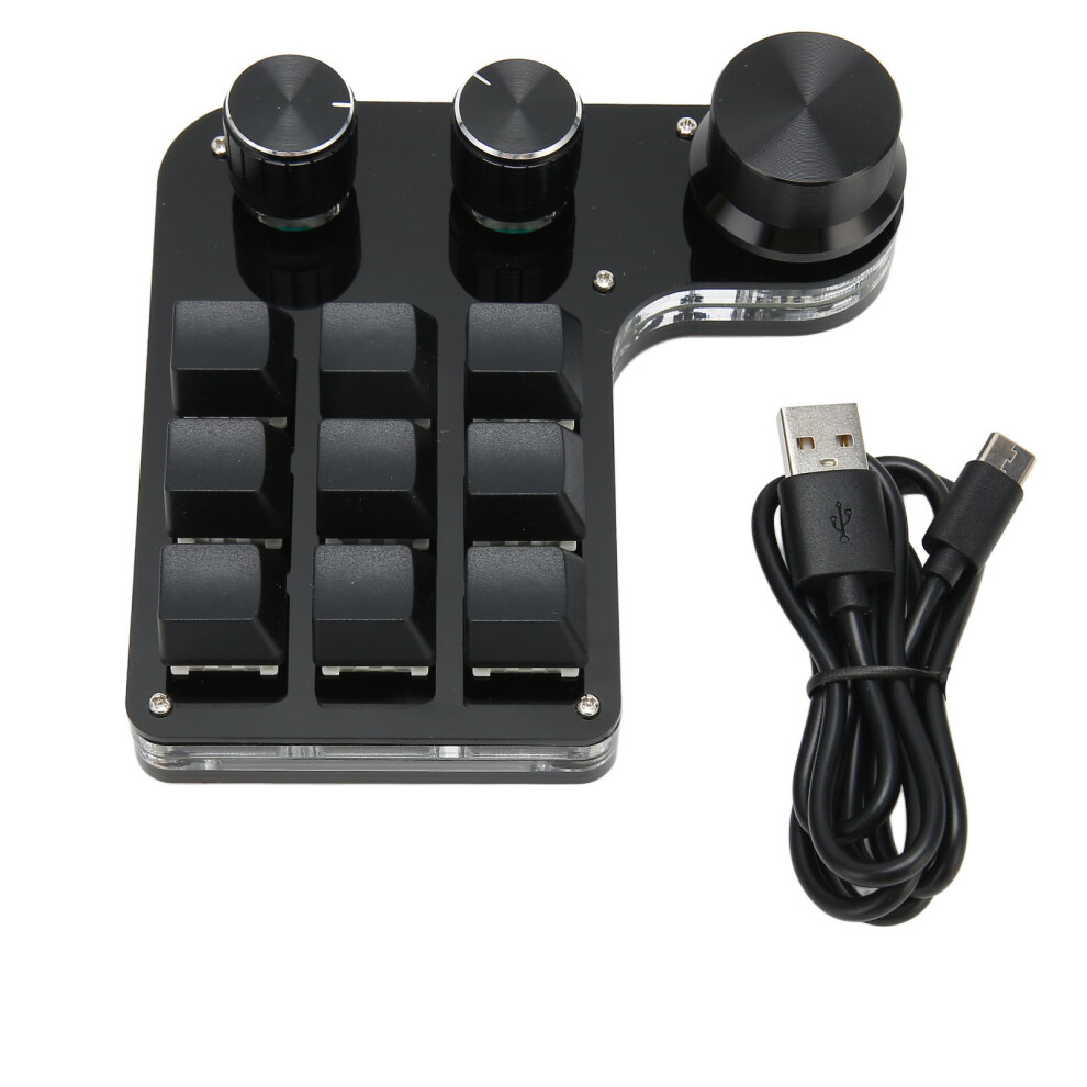 Effortless Control Programmable Gaming Keyboard, High Speed Usb Interface, Custom Screen For Customizable Key Functions & Multifunctional Macro Mechan 9486358998502