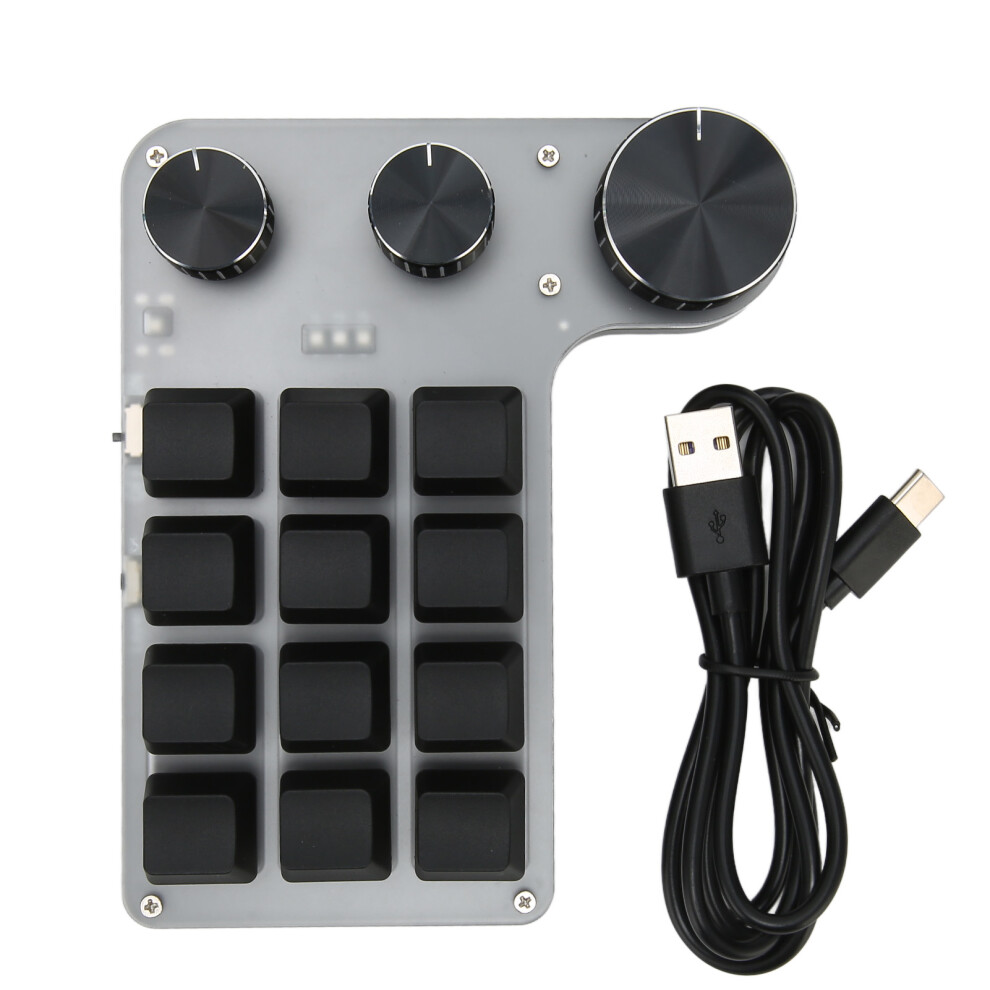 Customizable 6Key Mini Mechanical Macro Pad, User-Friendly Interface Floating Window Shortcuts For Work Partner & Game Booster, Knob Function For 9486358998526