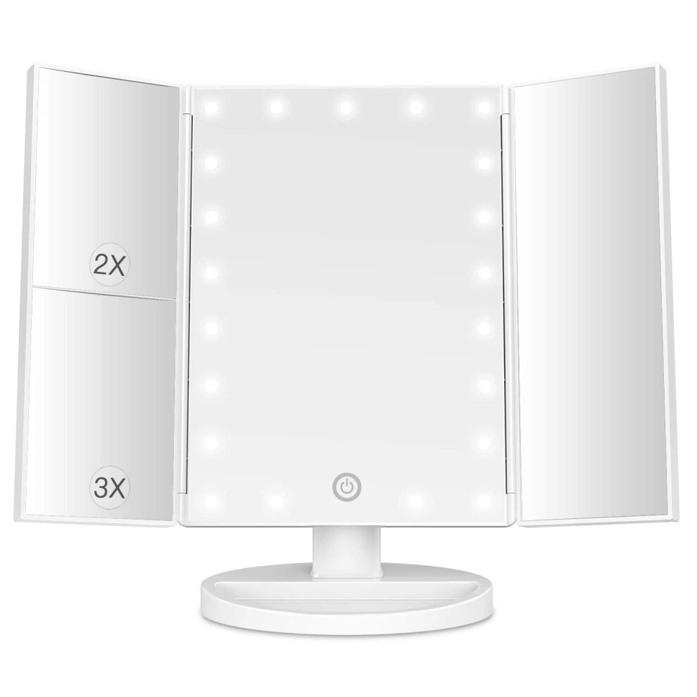 Lighted Makeup Vanity Mirror for Beauty and Grooming