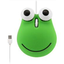 Sød mus til børn, tegneserieformede ergonomiske minimus, plug and play højkvalitets plastikmus med optisk motor og bred kompatibilitet til