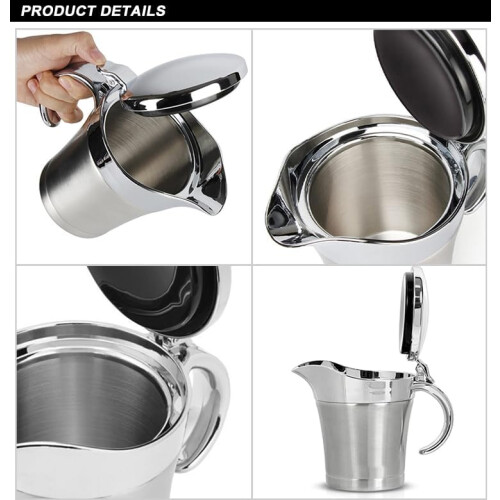 Double Insulated Gravy Boat for Home Kitchen 27 Ounce (750ML) 2