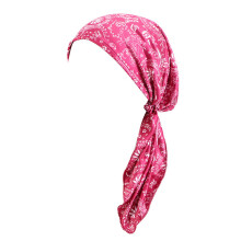 Chapeau Turban en ruban pour femmes, couvre-chef-amibe rouge vin
