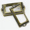 (As show, One size) 12PCS Antique Brass Metal Label Pull Frame Handle File Name Card Holder 3