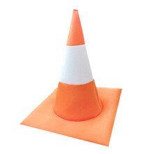 Chapeau cĂ´ne de circulation pour fĂŞte-orange blanc