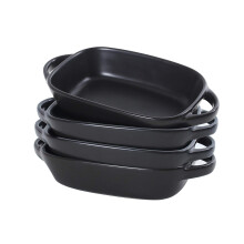 4 Set Small Ceramic Baking Dish for Roasting Lasagna 7'x5'