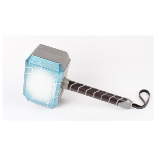 LED με λαμπερό ήχο Thor Hammer Helmet Mask Παιδικά παιχνίδια Cosplay Αξεσουάρ φιγούρας δράσης 2