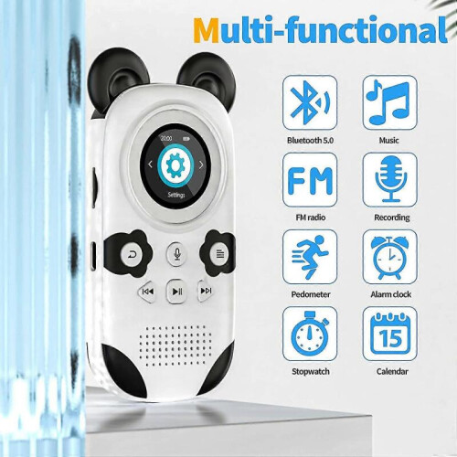 Χριστουγεννιάτικο δώρο 2025 Χαριτωμένο Mp3 Player σε στυλ Panda με ηχεία για παιδιά 32gb 1