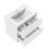 Vanity Unit with Ceramic Basin 600mm Wall Mounted Base Cabinet Storage Gloss White 2
