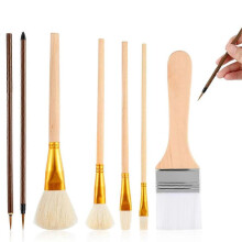 Pieces Ceramic Glaze Tools, Pottery Supplies Different Shapes of Pottery Glaze Brushes for Pottery