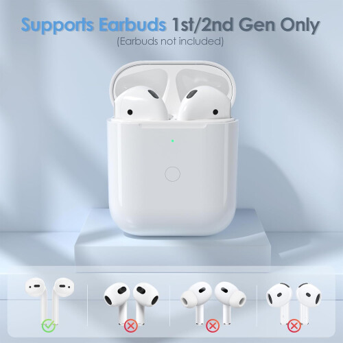 Για Apple Airpods θήκη φόρτισης 1/2 θήκης, ακουστικά Bluetooth, θύρα USB-C, ασύρματο κουτί φόρ 2