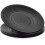 6 Pieces Dinner Plate Set Black 11.5 Inches 2