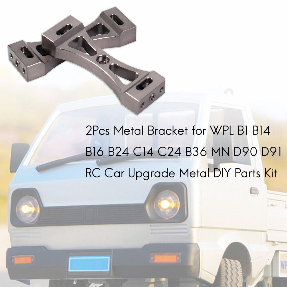 2Pcs Metal Bracket For Wpl B1 B14 B16 B24 C14 C24 B36 Mn D90 D91 Rc Car Upgrade Metal Diy Parts Kit 6133165980086