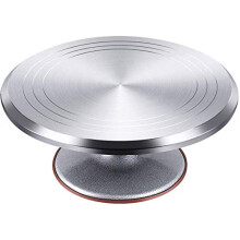 Aluminium Alloy Rotating Stable Revolving Cake Stand for Cake Decorations 12 Inches