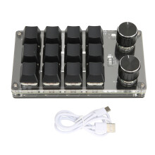Programmierbare Tastatur für Büro und Gaming, mechanische Mini-Tastatur mit anpassbaren Tastenkombinationen, Dual-Modus-USB-Kabelverbindung und