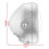 2X Modified Motorcycle LED Headlight GN125 Headlight 5.75 Inch Retro Headlight Aperture Headlight 7