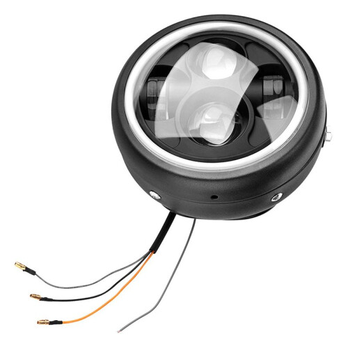 2X Modified Motorcycle LED Headlight GN125 Headlight 5.75 Inch Retro Headlight Aperture Headlight 2