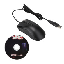 Souris gaming rétroéclairée RGB, design ergonomique, plug and play, mécanique, filaire, avec macros définies, puce Sunplus6651B, 7 touches