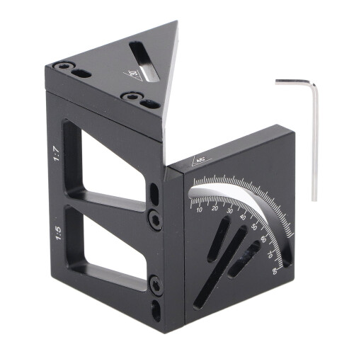 3D-Holzbearbeitungsquadrat, Aluminiumlegierung,