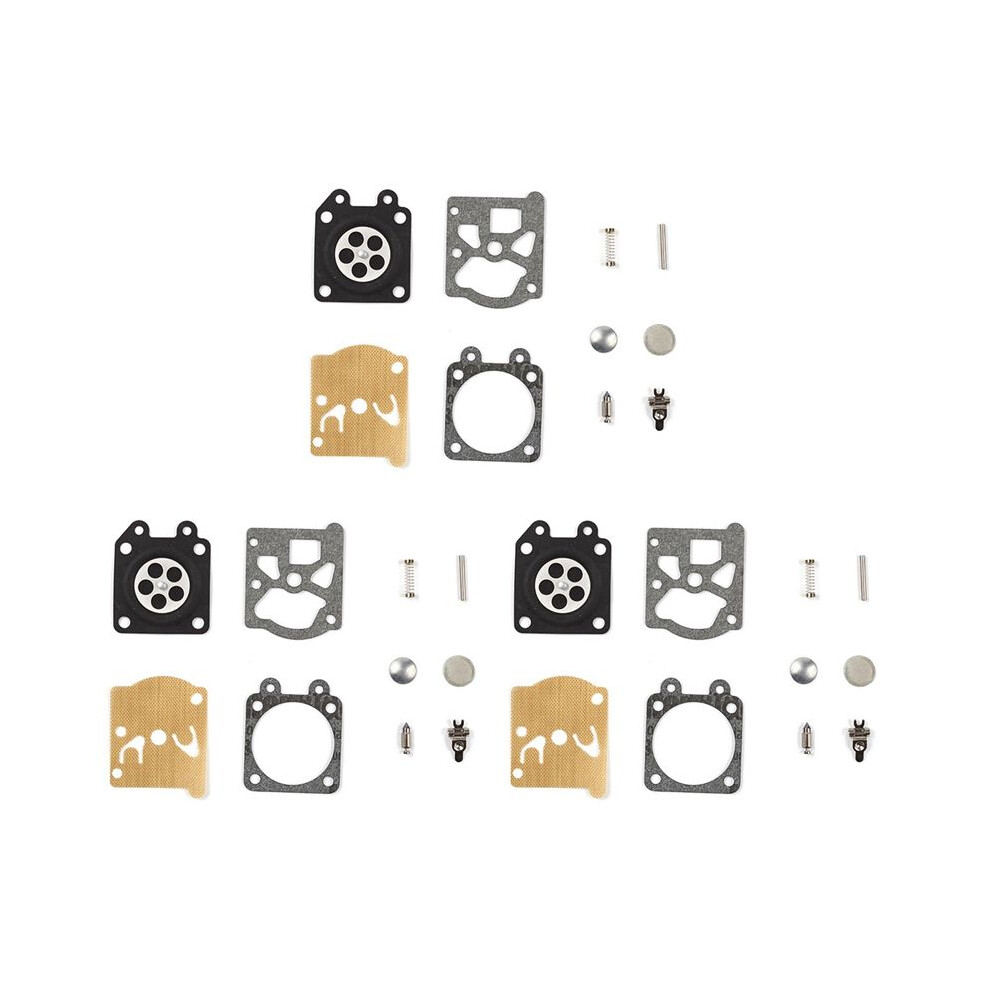 3X Carburetor Repair Kit 4500 Chainsaw Repair Kit Carburetor Diaphragm Gasket Kit Garden Tool For Walbro Carburetor 4714011700649