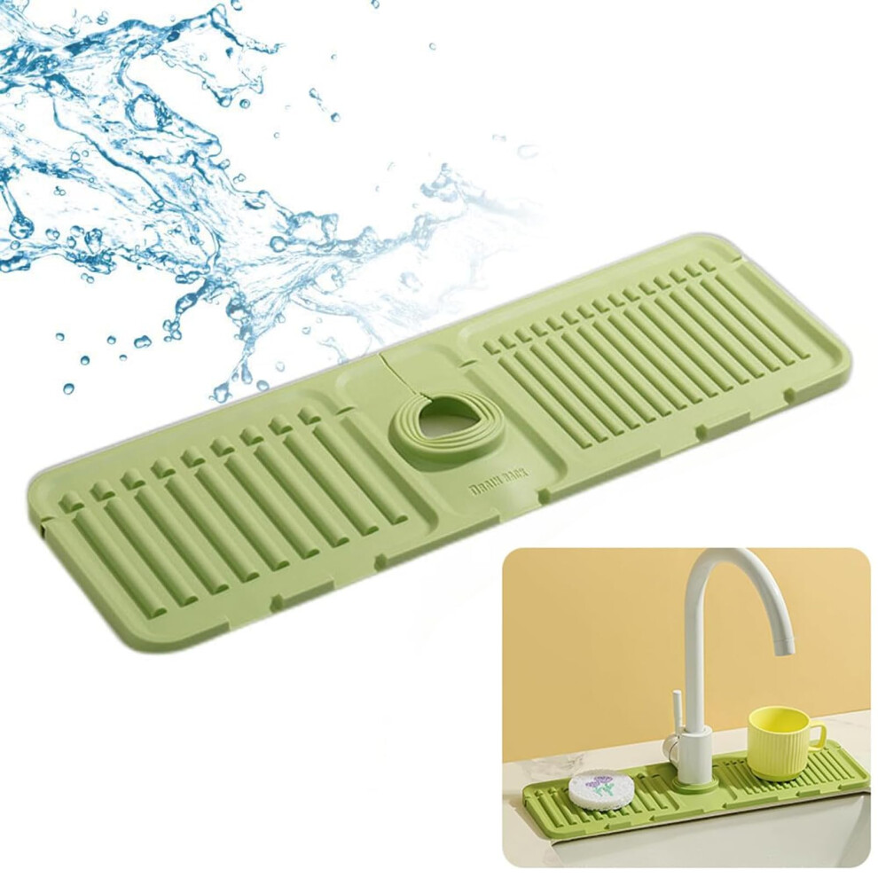 Kitchen Sink Splash Guard Silicone Draining Fast Drying Stone Sink Tray Sink Protectors Splash Guard For Kitchen 9365049328425