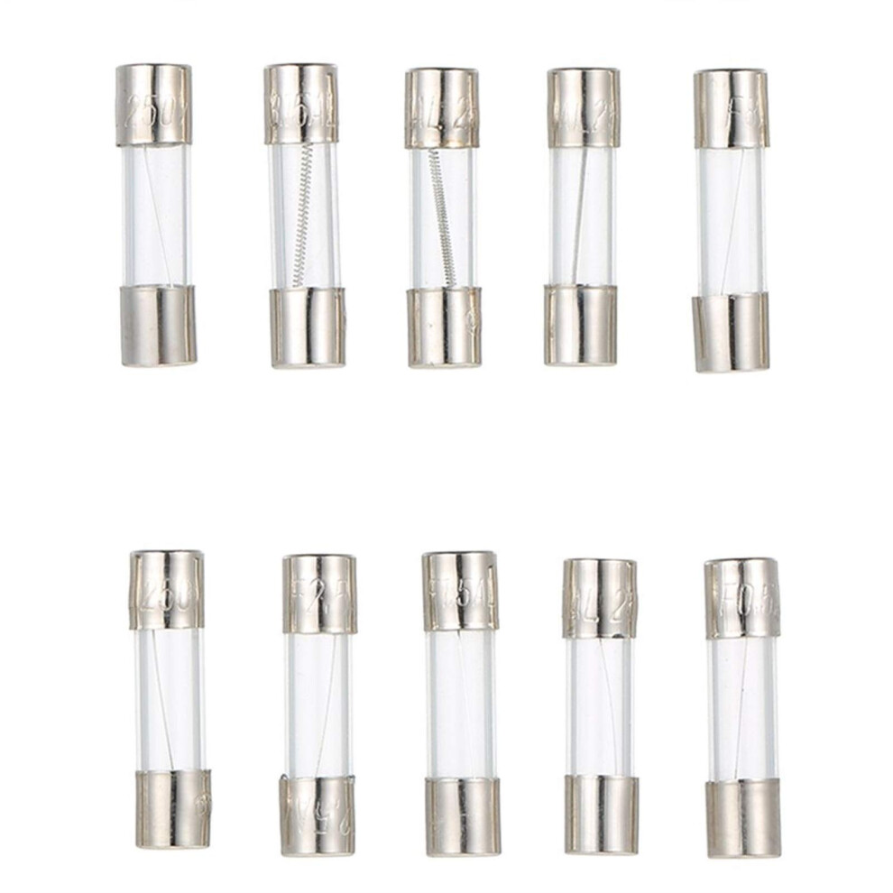 Fuses 100Pcs/Set 5X20mm Quick Blow Glass Tube Fuse Assorted Kits, Fastblow Glass Car Fuses 0.2A 0.5A 1A 2A 3A 5A 8A 10A 15A 20A(15A 100Pcs) 9365049329255