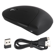 Luch Eirgeanamaíochta le haghaidh Chompord Láimhe, Luch Ingearach Gan Sreang le DPI Inchoigeartaithe, Cliceáil Ciúin, Glacadóir Bluetooth agus