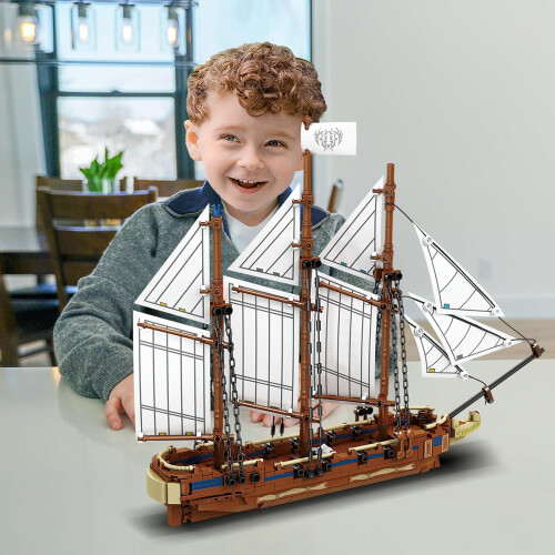Set Ship Building Kit for Home Decor and Fun Toy Gift 1