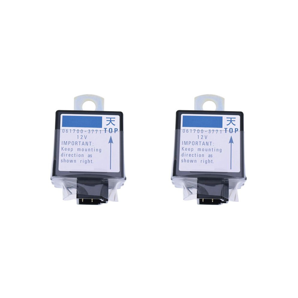 2X Excavator Relay Stop Solenoid Relay for Kubota 061700-3770 061700-3771 061700-3760
