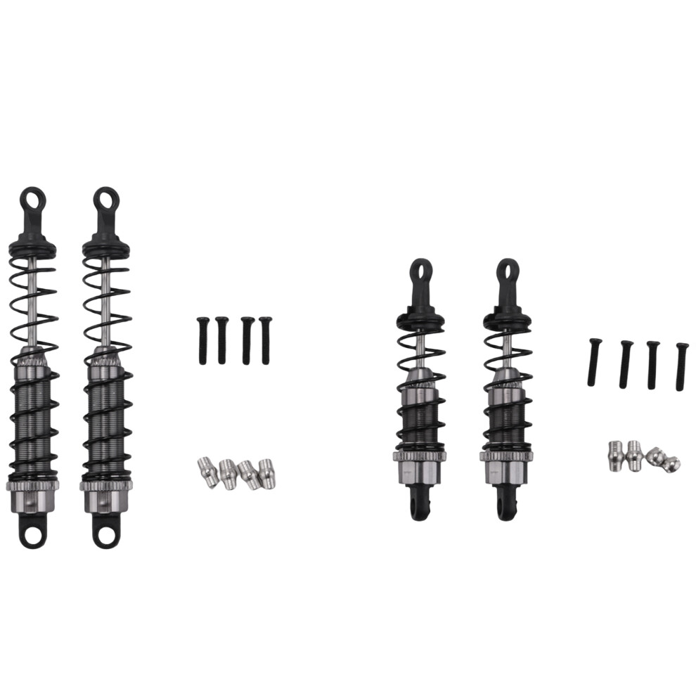 Metal Oil Filled Front&Rear Shock Absorber For 1/12 Wltoys 12428 12423 Rc Car Crawler Upgrad Part,Titanium 4711249212609