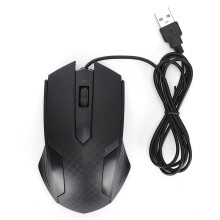 Ergonomisk design USB-computermus, stille klik med kabel og justerbar DPI, præcisionskontrol til kontorbrug i hjemmet, LED-lysdesign, plug and play