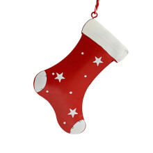 Durable Iron Art Christmas Hanging Decoration Stylish-red socks