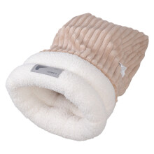 Dog Puppy Winter Bed Sleep Pocket Furry Lining Bag for-Brown